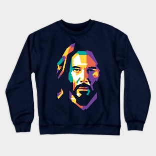 Keanu Reeves on WPAP Crewneck Sweatshirt